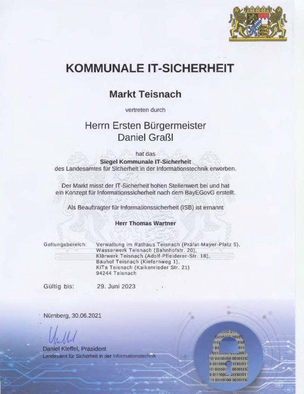 LSI Siegel Urkunde