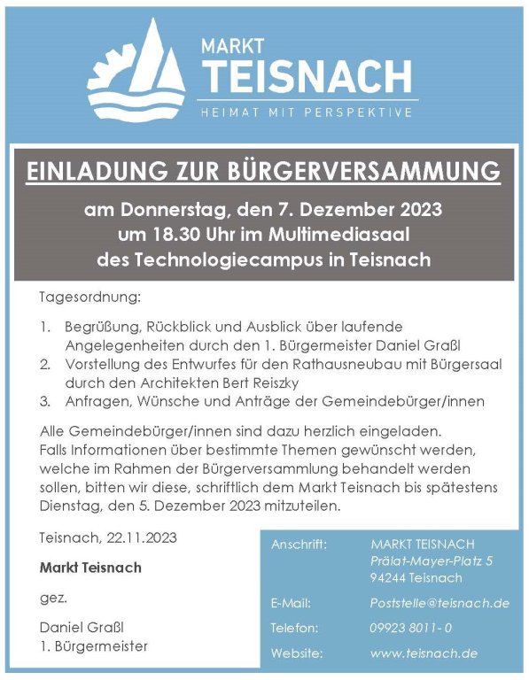 Bürgerversammlung