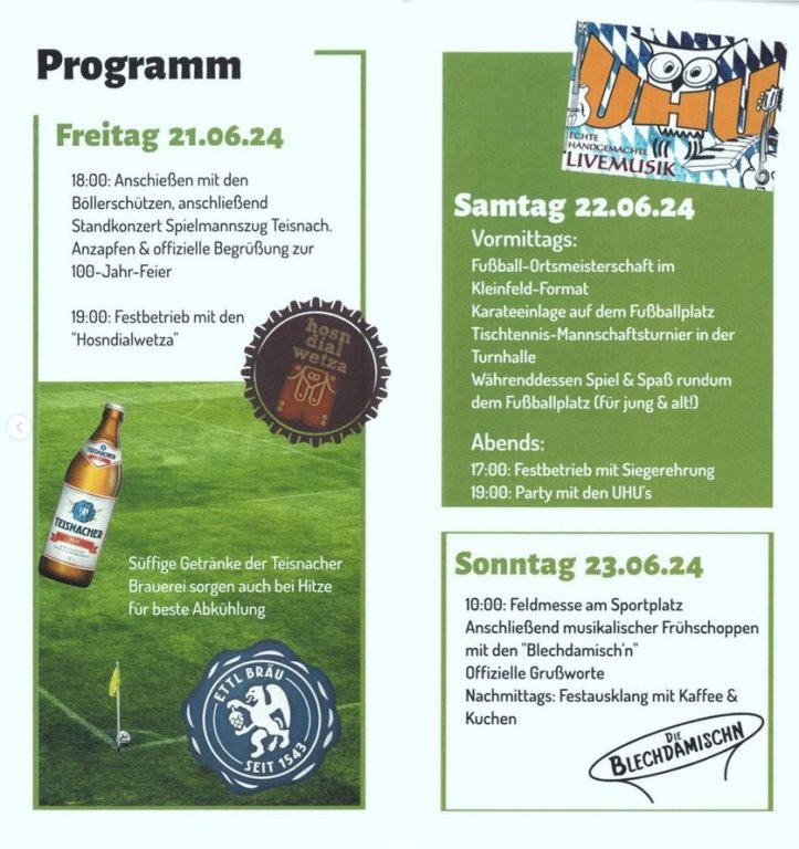 100 Jahre SpVgg Teisnach
